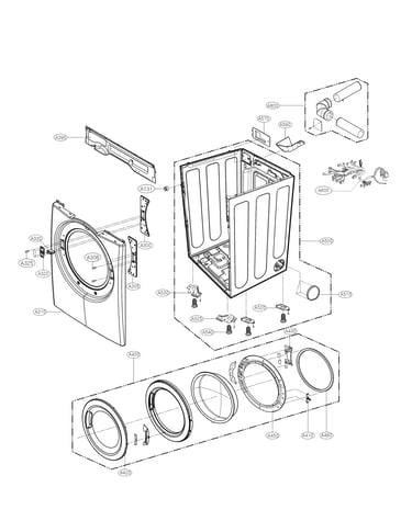 Cabinet and door parts