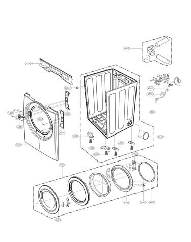 Cabinet and door parts
