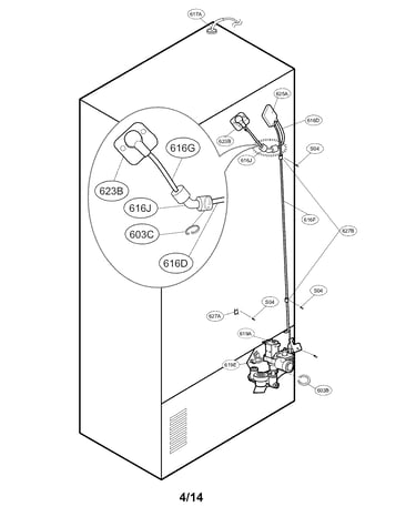 Value and water tube parts