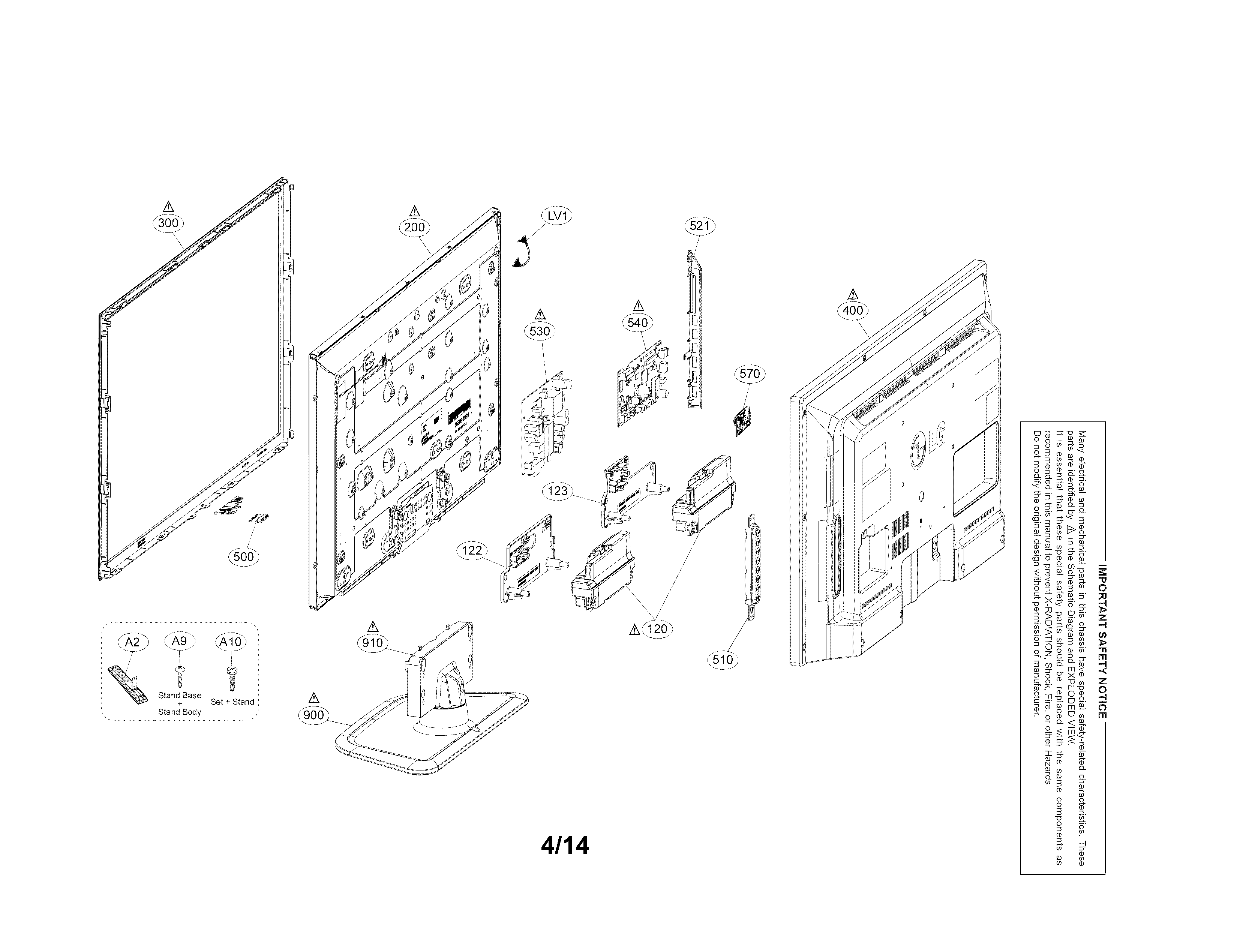 Exploded view parts
