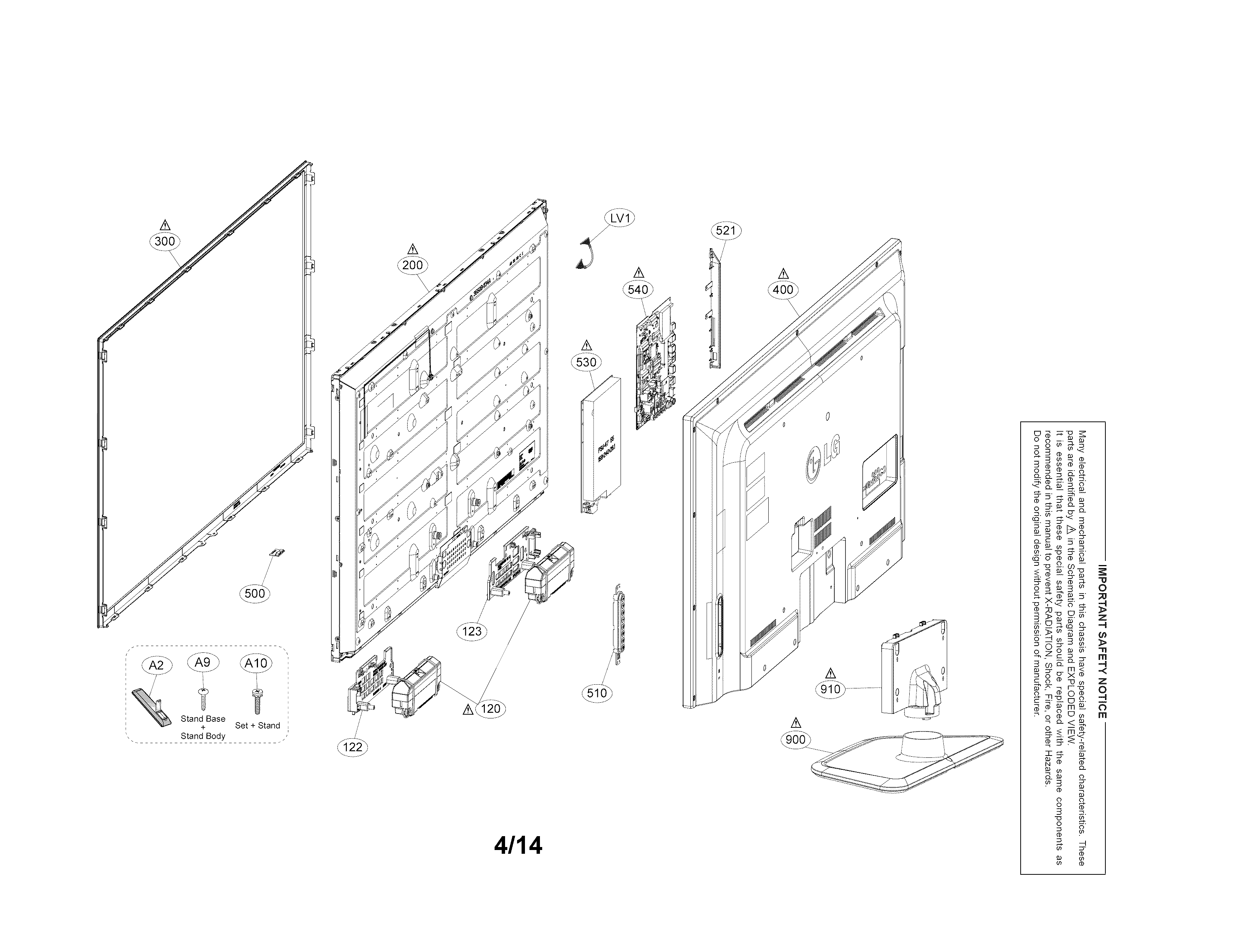 Exploded view parts