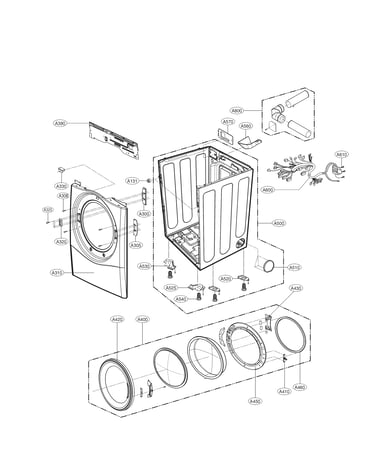 Cabinet and door parts