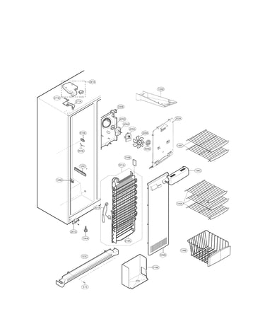 Freezer compartment parts