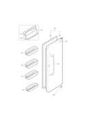 Refrigerator door parts