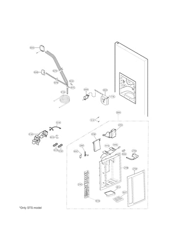 Ice and dispenser parts
