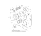 LG WM3250HRA drum and tub parts diagram