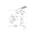 LG WM3250HRA dispenser assembly parts diagram