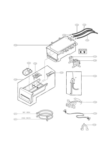 Dispenser assembly parts