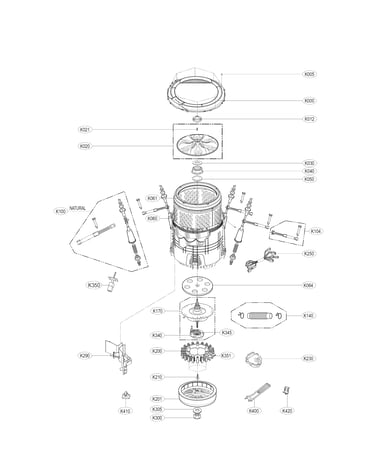 Tub assembly part
