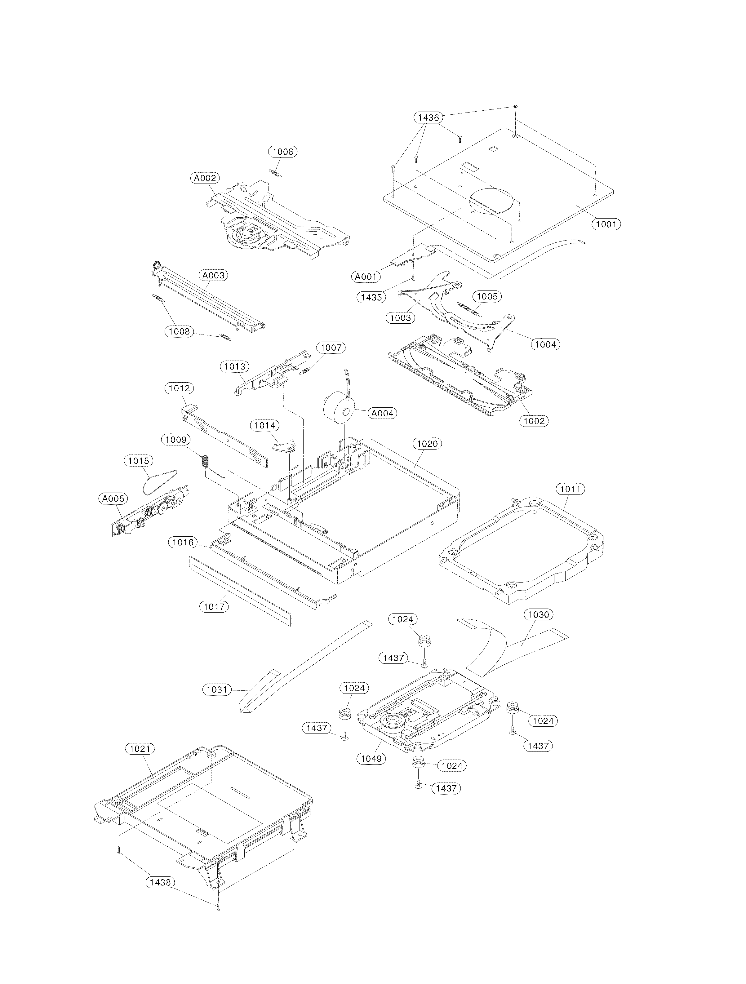 Deck mechanism parts