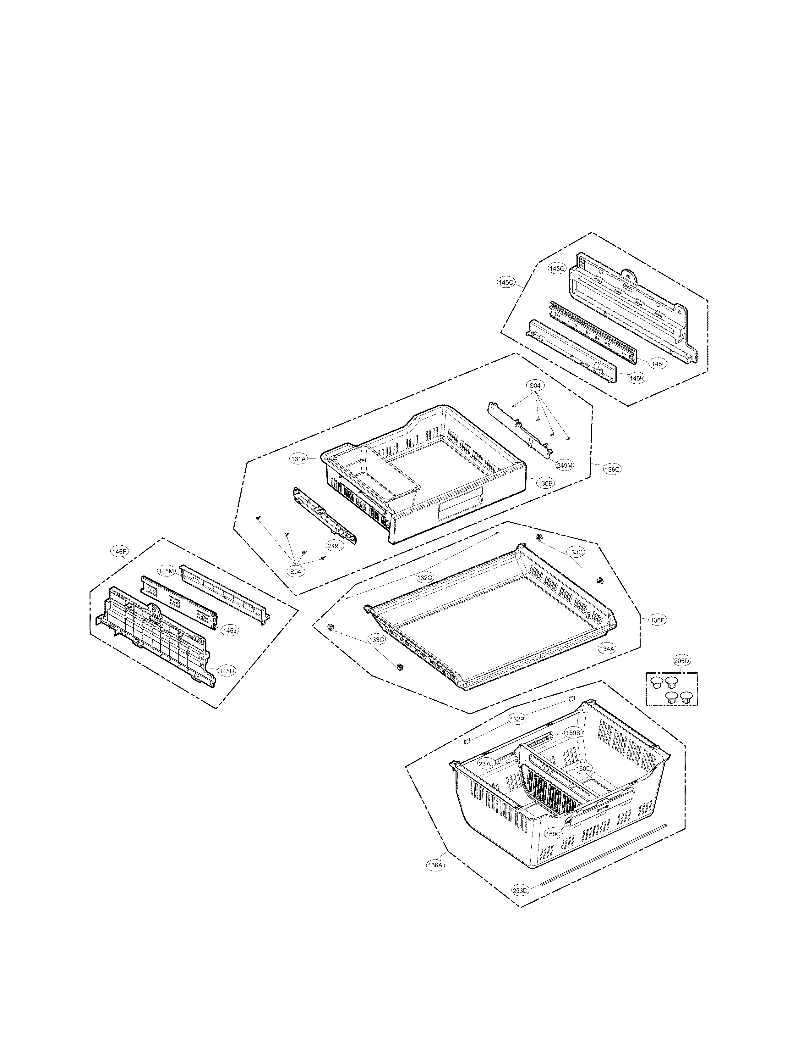 FREEZER COMPARTMENT PARTS