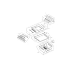 LG LFX32945ST/00 freezer compartment parts diagram