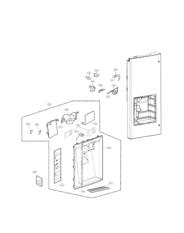 Ice and dispenser parts