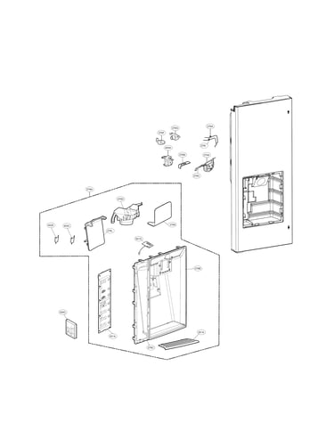 Ice and dispenser parts