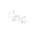 LG LMX30995ST/00 ice maker and ice bin parts diagram