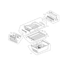 Kenmore Elite 79572062315 freezer compartment parts diagram