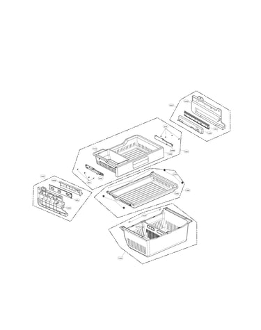 Freezer compartment parts