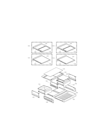 Refrigerator compartment parts