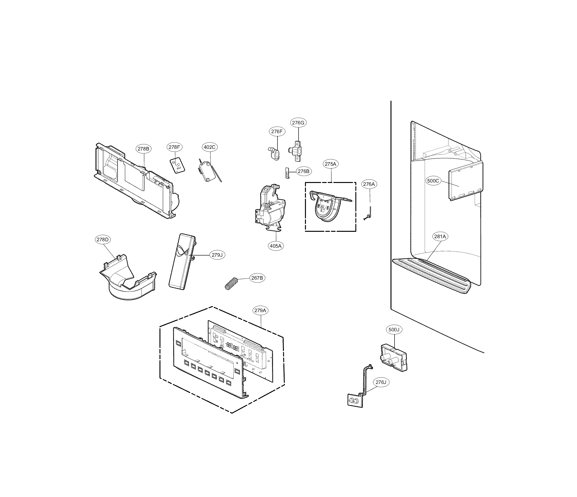 DISPENSER PARTS