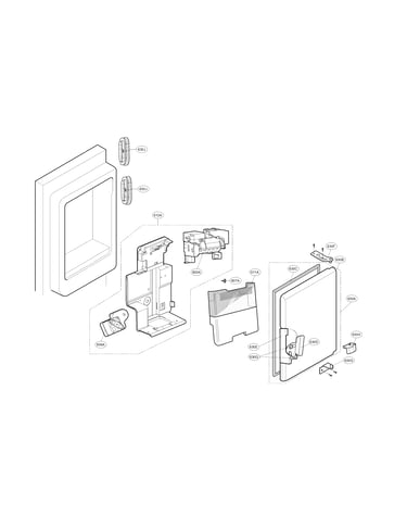 Ice maker and ice bin parts
