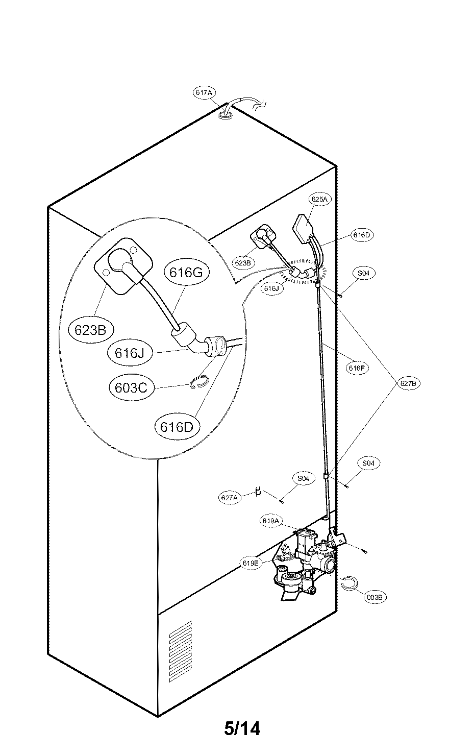 Valve and water parts