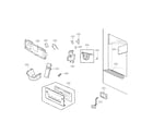 Kenmore Elite 79572099311 dispenser parts diagram