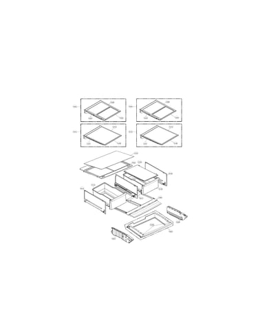 Refrigerator compartment parts