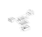 Kenmore Elite 79572353312 freezer compartment parts diagram