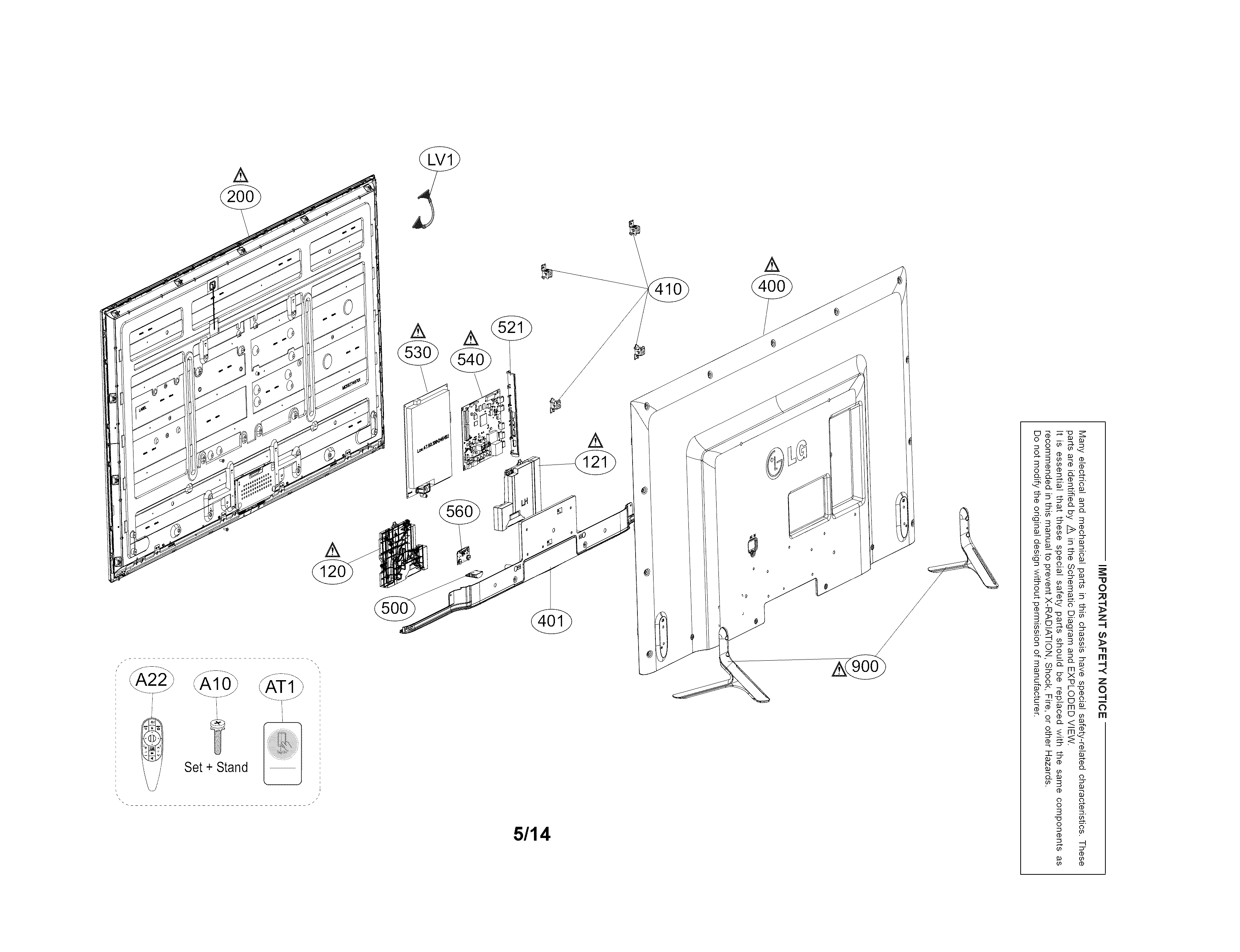 Exploded view parts