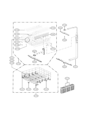 Rack assembly parts