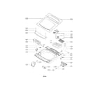 Kenmore Elite 79631412310 top cover parts diagram