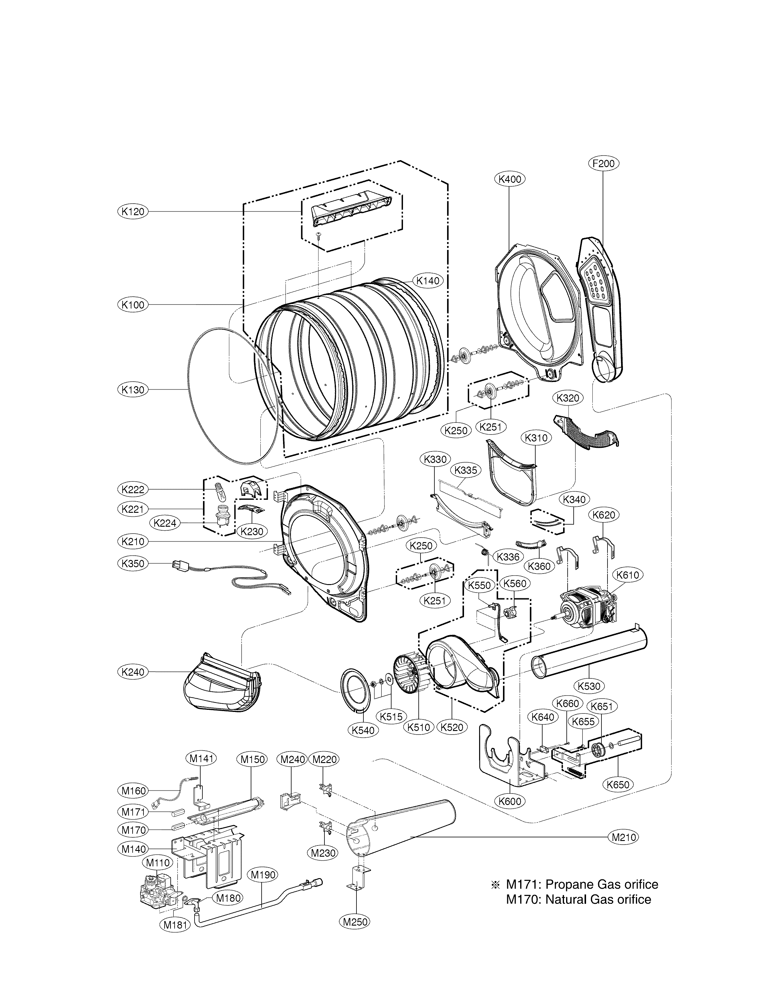 Drum and motor parts