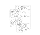 Kenmore 79681372210 panel drawer parts diagram