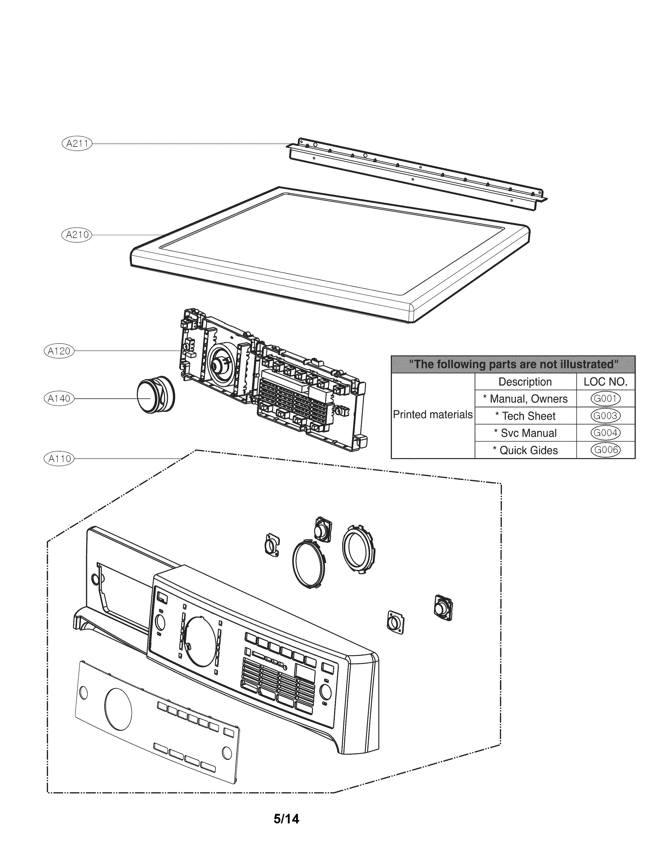 Control panel parts