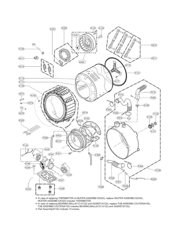 Drum and tub parts