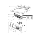 Kenmore Elite 79681572210 control panel parts diagram