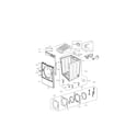 Kenmore Elite 79681572210 cabinet and door parts diagram