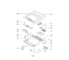 LG WT1101CW/00 top cover parts diagram