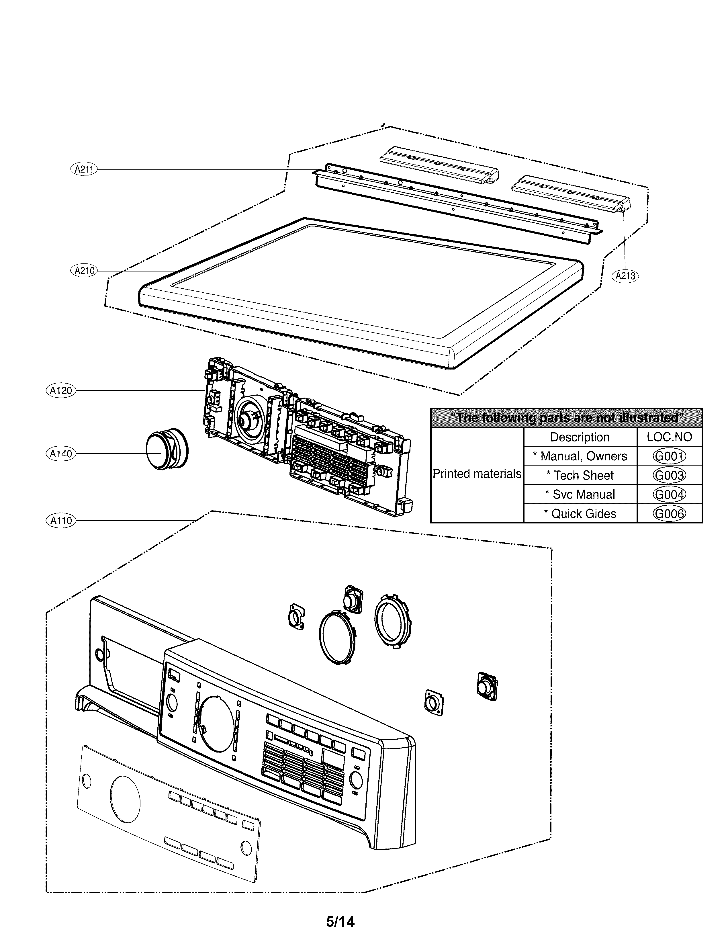 Control panel parts