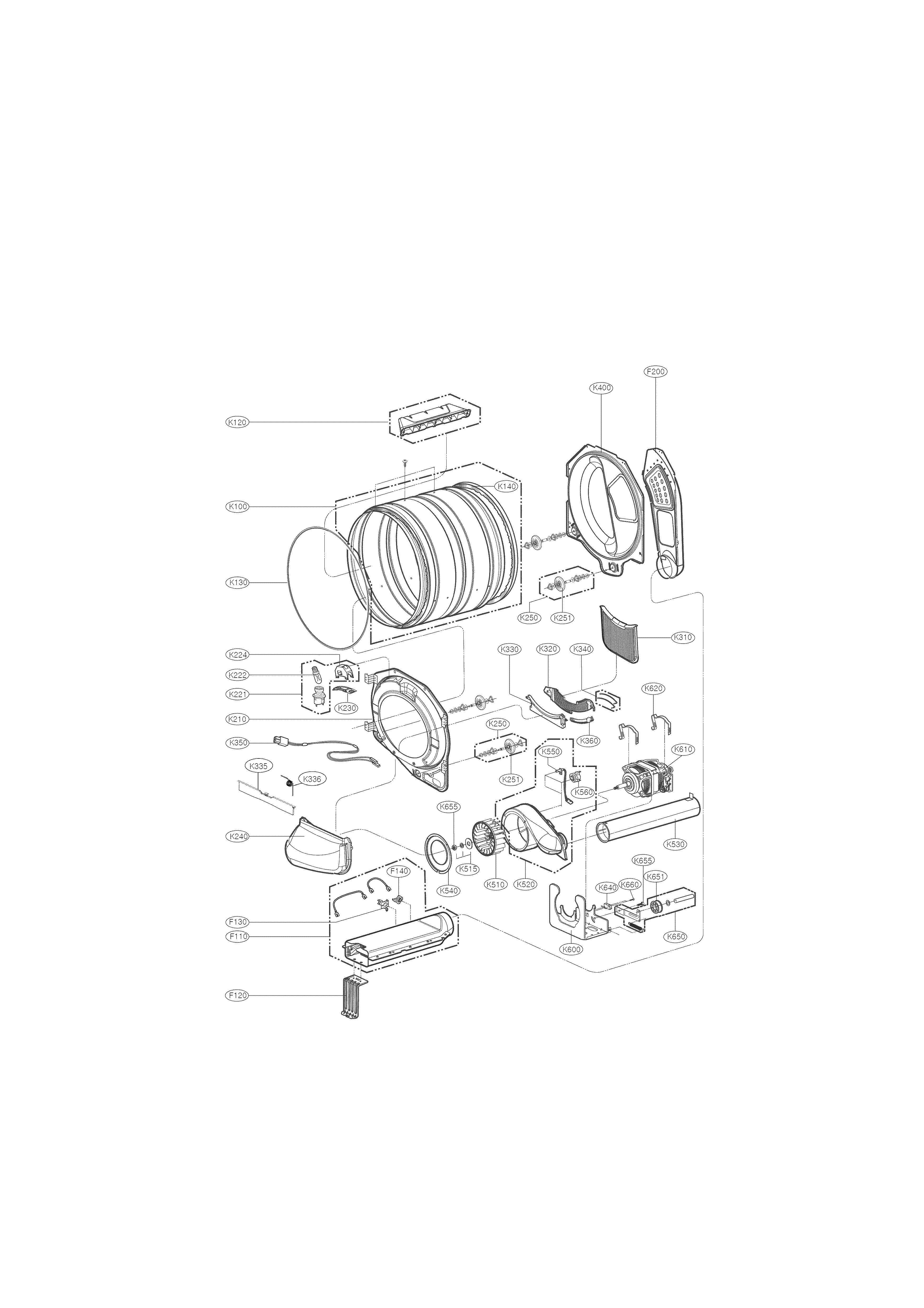 Drum and motor parts