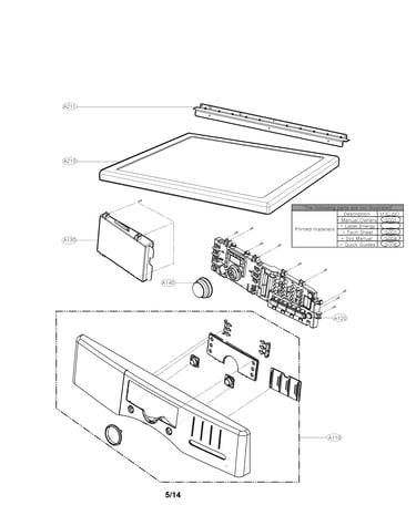 Control panel parts