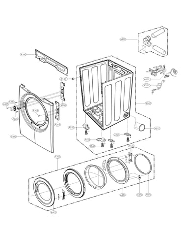 Cabinet and door parts