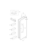 Refrigerator door parts