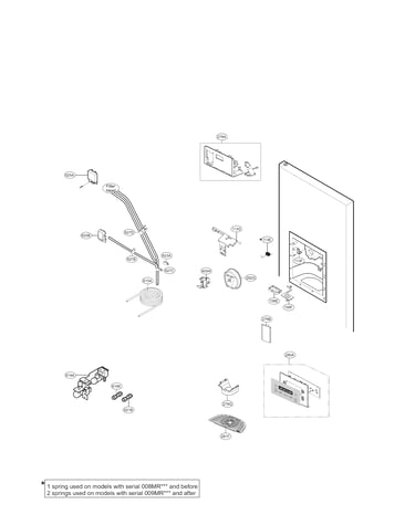 Ice and water parts