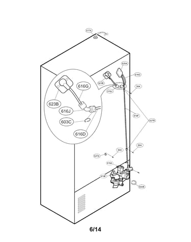 Water and tube parts