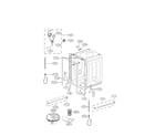 LG LDF8764ST tub assembly parts diagram
