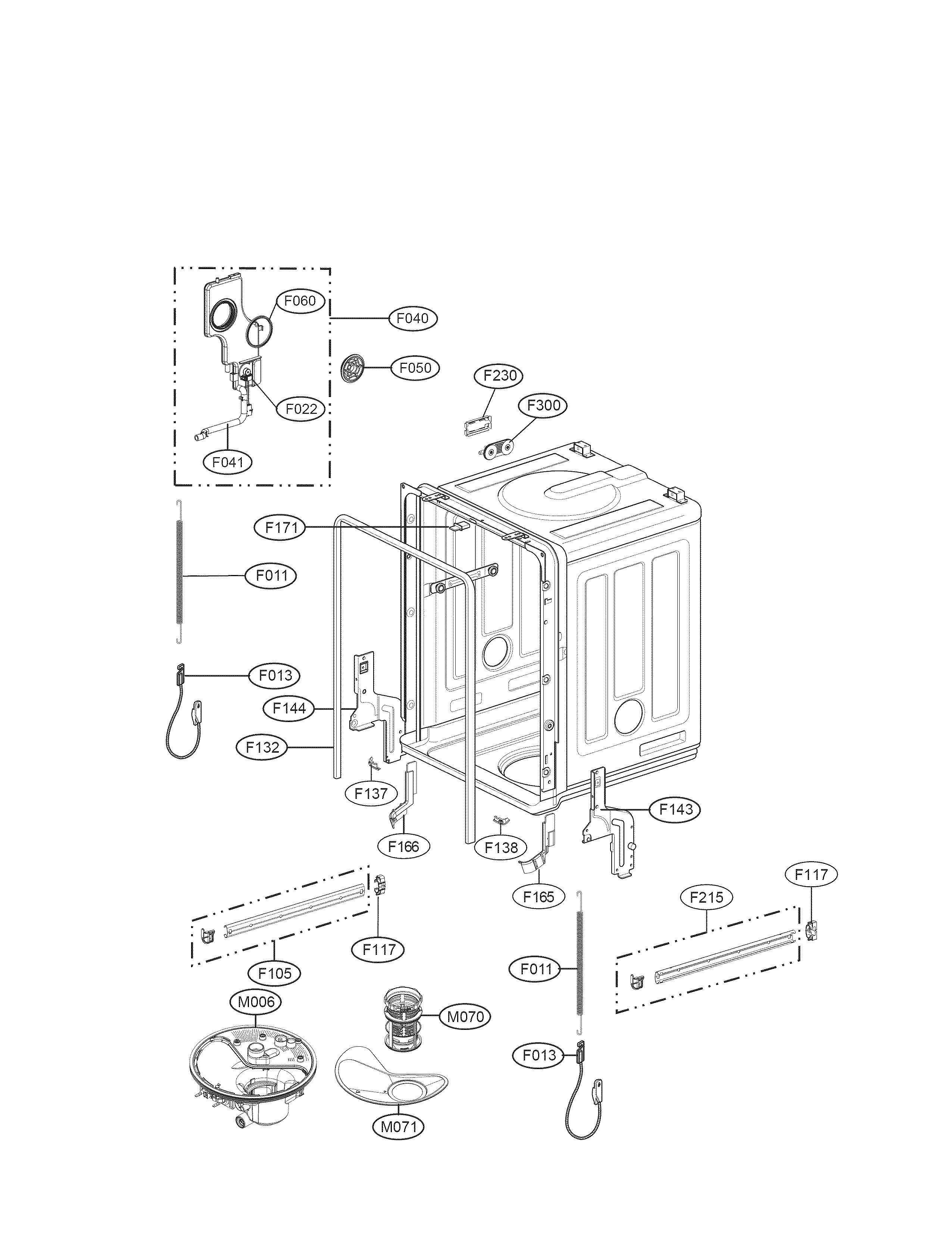 Tub assembly parts