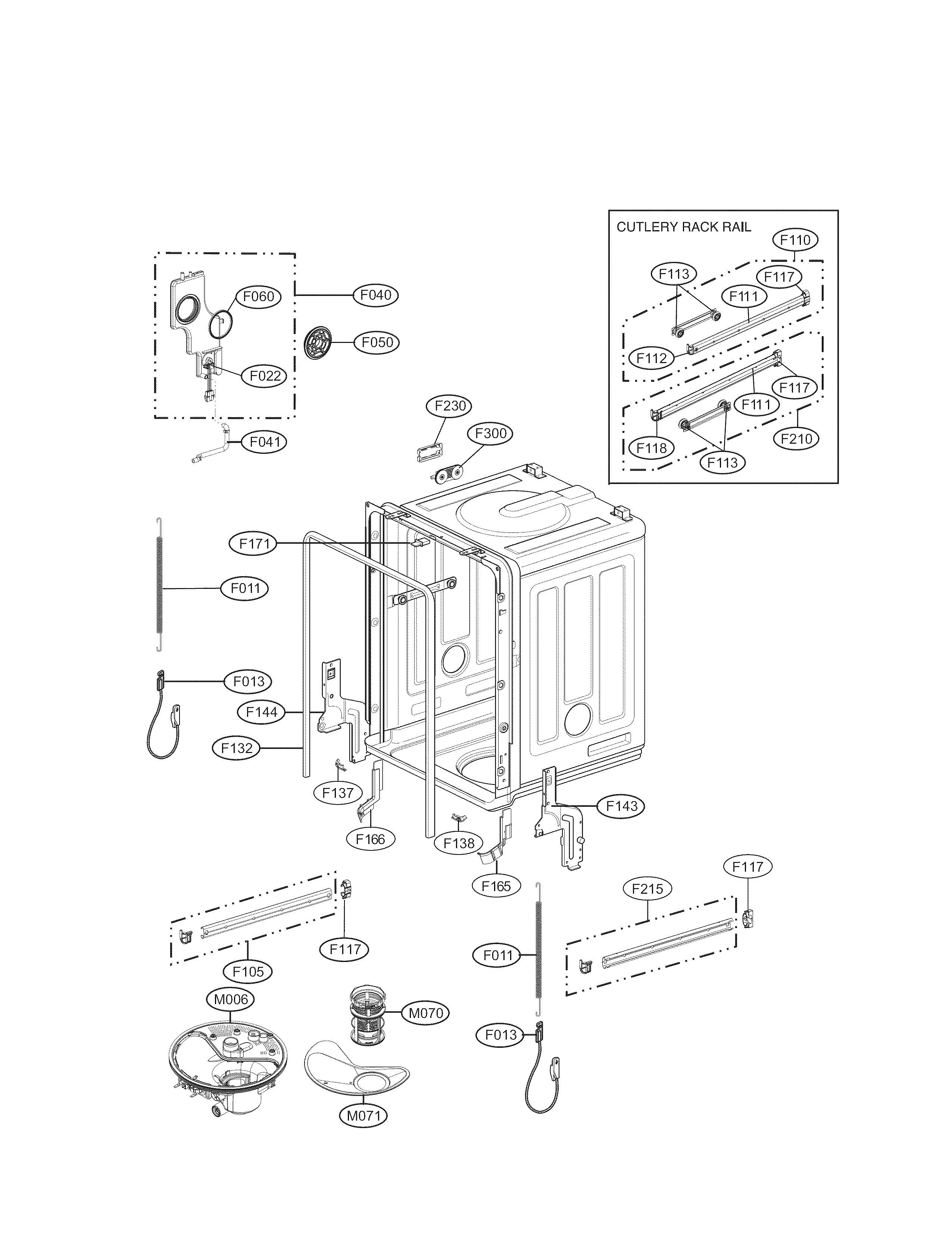 TUB ASSEMBLY PARTS