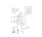 LG LDF8874ST/00 tub assembly parts diagram