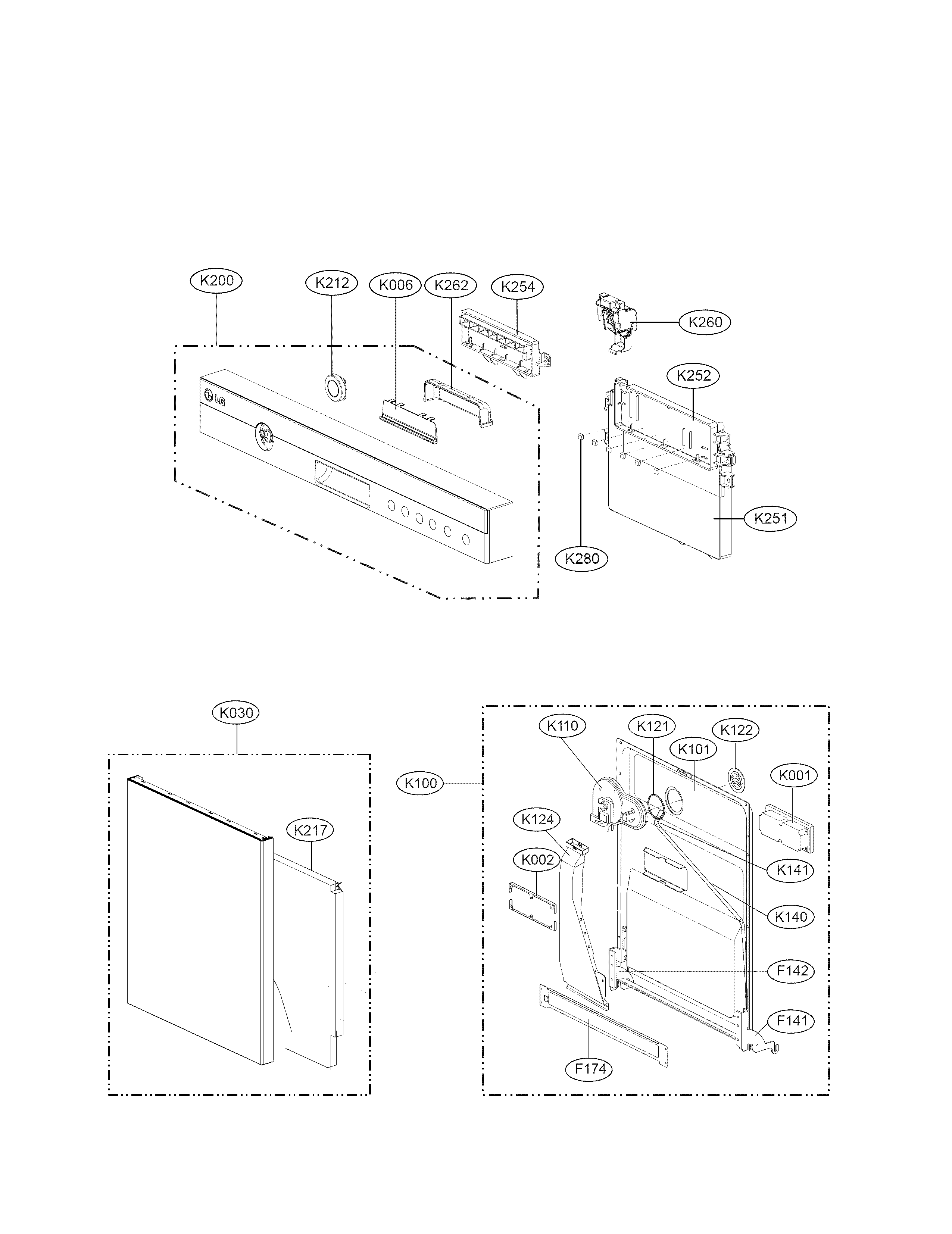 DOOR ASSEMBLY PARTS